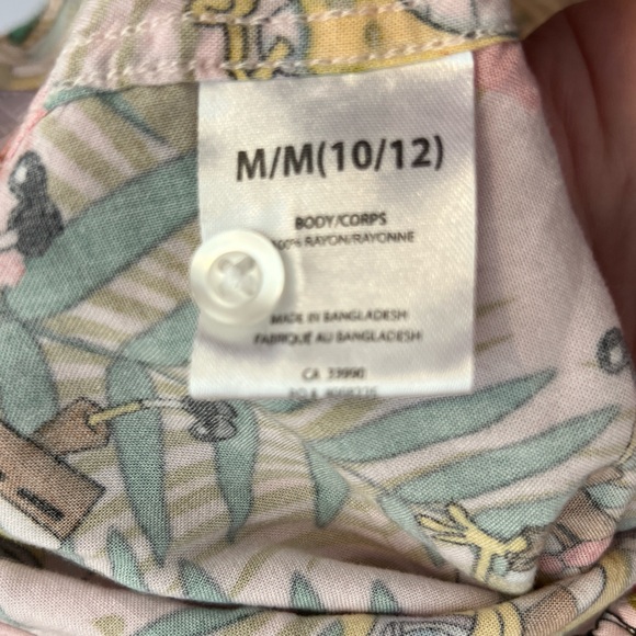 Nickelodeon SpongeBob Floral and Cartoon Shirt M - Picture 5 of 10